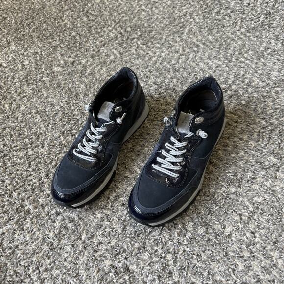 Paul Green Spunky Sneakers Shoe Navy Blue Suede Lace Up UK 7 US 9.5 NEW READ - Picture 6 of 12